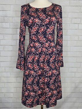 Boden Posie Jersey Knit Dress Long Sleeves